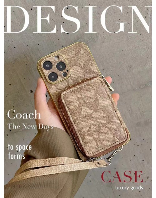 Coach コーチブランド iphone15 14 13 pro maxケース かわいいファッション セレブ愛用 iphone15proケース 激安個性潮 iphone 15 plus 14ケース ファッション