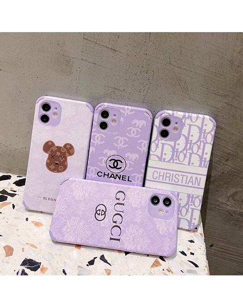 ルイヴィトン/LV ブランド iphone13mini/13 pro max/13 proケース インスタ風 ジャケット型 シャネル/CHANEL モノグラム ディオール/DIOR 熊柄 KAWS/カウズ 全面保護 パープル色 アイフォン13/13プロ/13プロ マックス/13ミニカバー メンズ レディース