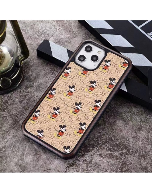 Gucciブランドiphone14/14Pro max/14Pro/14maxケース コラボ ミッキー iphoneSE3スマホケースディズニーランド Minnie クラシック グッチブランドアイフォン14プロ マックス/14プロ/14マックスカバー ファッション