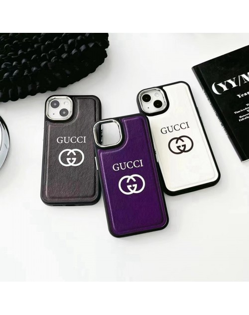 Gucci グッチ iphone14Pro max/14Pro/14Plus/14スマホケース モノグラム 背面レザー製 エンボス加工 ブランド  アイフォン14プロ マックス/14プロ/14プラス/13/12/11カバー メンズ レディース