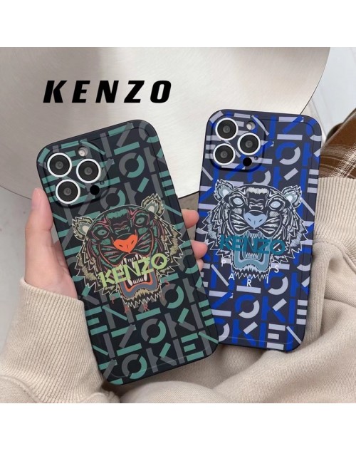 Kenzo ケンゾー iphone14pro max/14pro/14max/14ケース 虎頭 ネオン アイフォン14/14プロ/14プロマックス/14マックス携帯ケース軽量 シリコン ケンゾーiphone14pro max/14pro/14max/13カバー ファッション