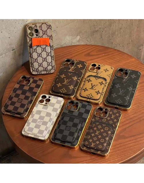 lv ルイヴィトン アイフォン14/14プロ/14プラス/14プロ マックスケース ダミエ 欧米 iphone14/14Pro/14plus/14Pro maxスマホケース グッチ GUCCI ハイブランド カード入り LVアイフォン13/13プロ/13プロ マックスカバー ファッション 発売