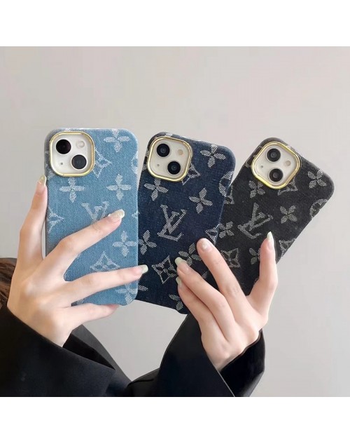 LV ルイヴィトン Dior ディオール ブランド iphone 14/14 pro/14 pro max/14 plusケース オシャレ デニム製 モノグラム ジャケット型 アイフォン14/13/12カバー メンズ レディース