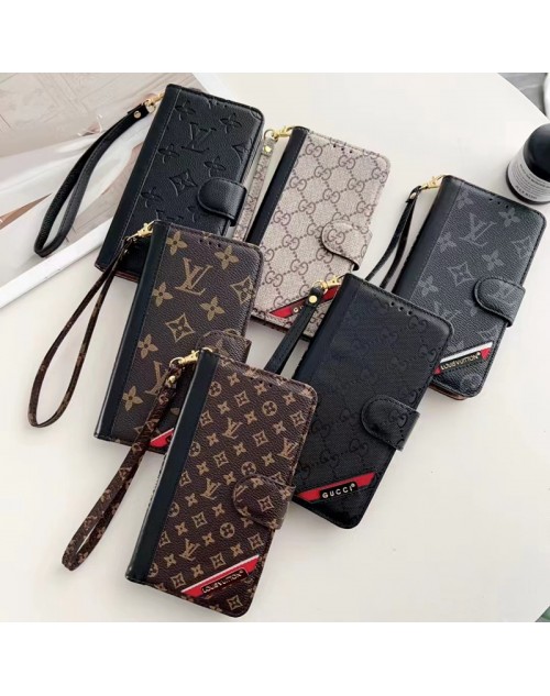 GUCCI/グッチ LV/ルイヴィトン ブランド iphone 14 pro max/14 pro/14 plus/14ケース 手帳型 レザー カード入れ スマホケース ストラップ付き モノグラム 芸能人愛用 コピー アイフォン14プロマックス/14プロ/14/13/12/11カバー 全機種対応 ファッション メンズ レディース