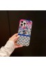 LV/ルイヴィトン ブランド iphone 14/14 pro/14 pro maxケース 潮流 きらきら 花柄 カラー色 モノグラム ジャケット型 韓国風 アイフォン14/14プロ/14プロ マックス/13/12カバー ファッション メンズ ディーズ