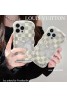 Louis Vuitton ルイヴィトン ブランド iphone 14/14 pro/14 pro maxケース 韓国風 クリア LV 花 きらきら 蝶結び柄 流れ カラー色 モノグラム アイフォン14/13/12/11カバー ファッション メンズ レディーズ