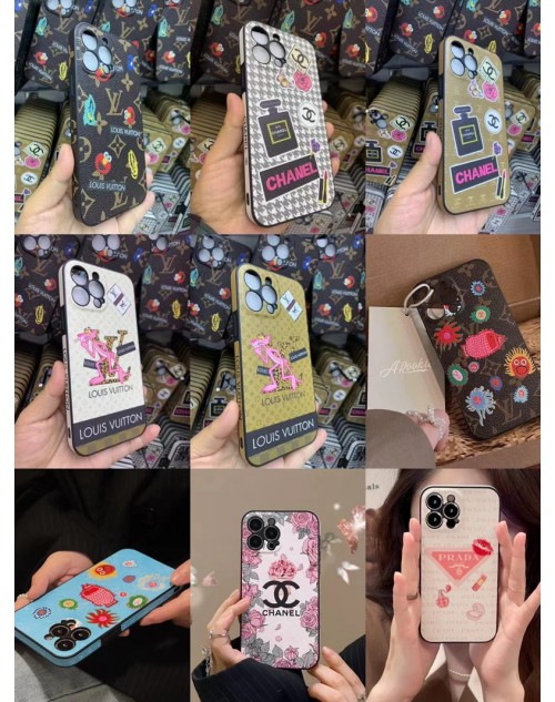 LV/ルイヴィトン PRADA/プラダ ブランド iPhone 14/14 Pro/14 Pro maxケース モノグラム 個性 ピンク・パンサー 花柄 セサミストリート 化粧品 キャラクター風 ジャケット型 アイフォン14/14プロ/14プロ マックス/13/12/11カバー ファッション メンズ レディース