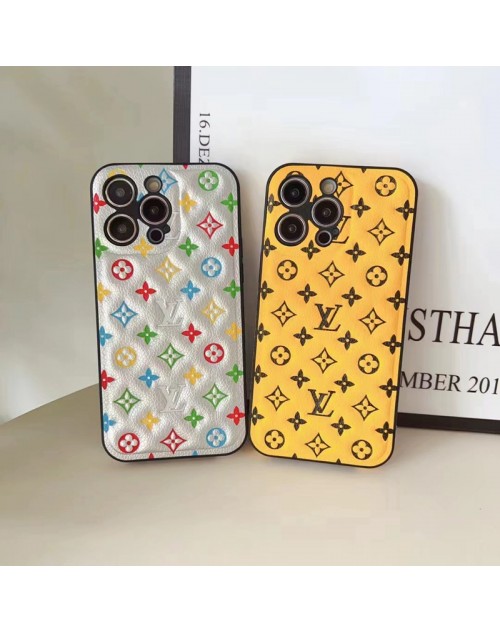 LV/ルイヴィトン iPhone 14/14 Pro/14 Pro Maxケース モノグラム柄 経典 レザー風 カラー色 ジャケット型 高級感 激安 アイフォン14/14プロ/14プロ マックス/13/12/11カバー ファッション メンズ レディース