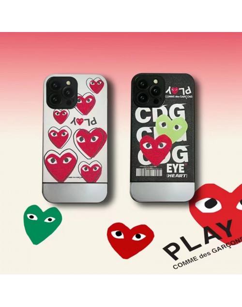 CDG/コムデギャルソン NIKE/ナイキ ブランド iphone 14/14 pro/14 pro maxケース 可愛い メッキ風 モノグラム 心 Comme des Garçons 芸能人愛用 ジャケット型 アイフォン14/14プロ/14プロマックス/13/12/11カバー 耐衝撃 メンズ レディーズ