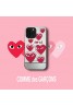 CDG/コムデギャルソン NIKE/ナイキ ブランド iphone 14/14 pro/14 pro maxケース 可愛い メッキ風 モノグラム 心 Comme des Garçons 芸能人愛用 ジャケット型 アイフォン14/14プロ/14プロマックス/13/12/11カバー 耐衝撃 メンズ レディーズ