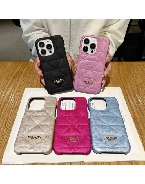 PRADA プラダ ブランド iphone 14/14 pro/14 pro maxケース 経典 レザー風 モノグラム セレブ愛用 保護 オーダーメイド アイフォン14/14プロ/14プロマックス/13/12カバー メンス レデイース