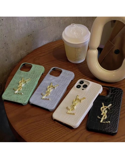 YSL イブサンローラン ブランド iphone 14/14 pro/14 PLUS/14 pro maxケース ワニ レザー スーパー コピー アイフォン14/13/12/11/X/XS/XR/8/7カバーパロディ風 新品