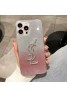 YSL イブ・サンローラン ブランド iphone 14/14 pro/14 pro maxケース きらきら 銀河風 クリアケース モノグラム 韓国風 潮流 アイフォン14/14プロ/14プロマックス/13/12/11カバー ファッション メンズ レディーズ