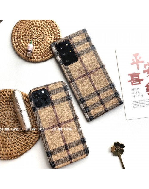 Burberry バーバリー GalaxyS22/S22+/S22 Ultraハードケース 定番柄 レザー iphone14/14Pro max/14Pro/13スマホケースBurberry クラシック ギャラクシーS22 Ultra(SC-52C)フルカバー おしゃれ 安い