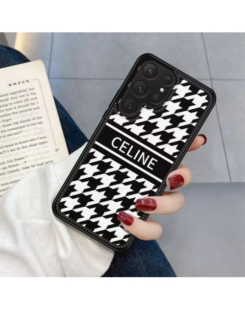 CELINE/セリーヌ ブランド iPhone14/14 Pro/14 Pro Max/14 Plusケース 個性 モノグラム 黒白色 Galaxy S23/S23 Plus/S23 Ultra/Note20/S22/S21/S20ケース ジャケット型 アイフォン14プラス/14プロ マックス/14プロ/14/13/12/11カバー ファッション 高級 人気 メンズ レディース