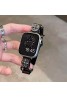 クロムハーツ Chrome Heartsブランド アップルウォッチ8ハンド かわいいモノグラム アップルウォッチSE2バンド レザー製芸能人愛用 アップルウォッチUltra，Apple Watch 8ベルト 腕時計 ストラップApple Watch 7ベルト シリコン