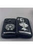 Chrome Hearts クロムハーツ ブランド iphone15 14 13 pro maxケース かわいいペアお揃い アイフォン15プロマックス 14 plusケース 女性向け iphone 15 proケース