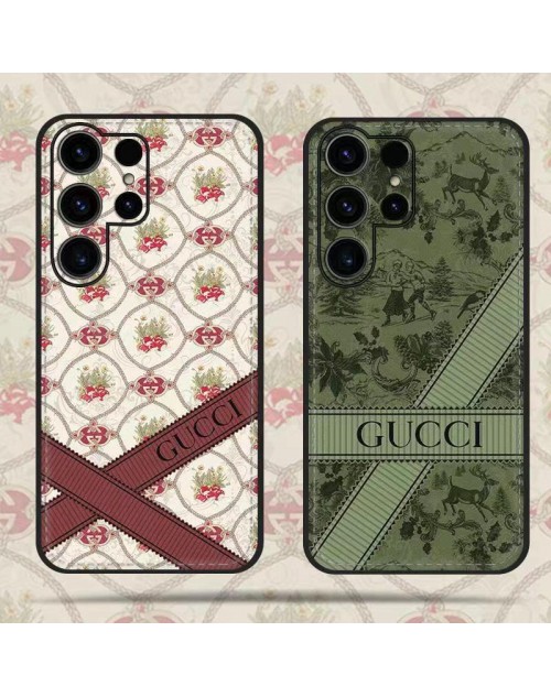 GUCCI グッチ ハイブランド Galaxy S23/S23+/S23 Plus/S23 Ultra/A54 5Gケース モノグラム 植物柄 ジャケット型 ギャラクシーs23/s23プラス/s23ウルトラ/a54 5g/a53/a52カバー  耐衝撃 コピー メンズ レディーズ