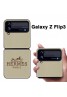 Hermesハイブランド ギャラクシーZflip3 5Gスマホケース レザー 折畳み式 サムスンZflip3カバーエルメス 定番柄 Galaxy Zflip3携帯ケースHermesブランド 男女兼用