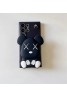 KAWS カウズ ブランド Galaxy S23/S23 Plus/S23 Ultraケース 個性 モノグラム 熊柄 ポケット収納 ストラップ付き シリコン ジャケット型 スタンド機能 芸能人愛用 ギャラクシーs23/s23プラス/s23ウルトラ/s22/s21/s20/note20カバー 黒色 大人気 メンズ レディース