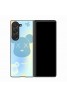 Kaws カウズ折畳み式 かわいいブランド galaxy z fold 5 4ケース 韓国風 バッグ型 ギャラクシーZフォールド5 4スマホケース インスタ風 レディース