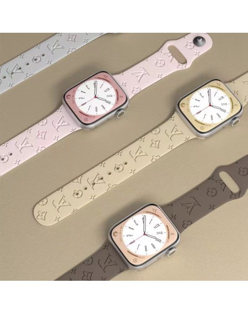 LV/ルイヴィトン ハイブランド アップル ウォッチ8/SE2/Ultra/7バンド かわいい モノグラム Apple Watch 8/se2/7/ultra/6/5/4/se/3/2ベルト 腕時計 ストラップ 芸能人愛用 ファッション メンズ レディース