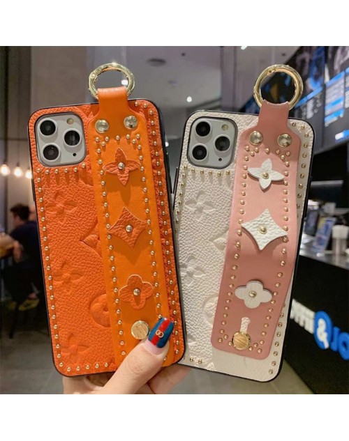 LV/ルイヴィトン ブランド iphone14/14 pro/14 pro maxケース 経典 リベット ハンドバンド付 リング付き ジャケット型 レザー製 モノグラム柄 スタンド機能 アイフォン14/14プロ/14プロ マックス/14プラス/13/12/11カバー ペアお揃い ファッション 高級 人気 メンズ レディース