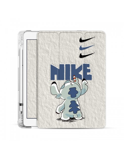 ナイキ ブランド iPad Mini 6/9/Pro 2020/2021ケース ステッチ NIKE 運動風 ディズニー アイポッド ミニ 6/9/プロカバー 手帳型 NIKE 第9/8/7世代 2021 ipad air4/3/2 スタンド付き メンズ レディーズ 