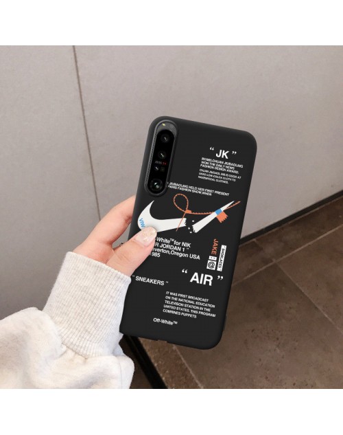 Nike ナイキ Air Jordan ジョンダン Off-White オフホワイト ブランド iphone 14 pro max plusケース 黒色 xperia 5iv/10 iv/ 1 ivスマホケース 耐衝撃 galaxy s22+ultra/note20カバー モノグラム 個性 ファッション アイフォン ハイブランド エクスペリアカバー メンズ レディース