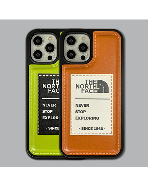 The North Face ザ.ノース.フェイス ブランド iphone 13 pro/13 pro max/13 miniケース レザー 経典風 THE NORTH FACE 保護 アイフォン13/13プロマックス/13ミニカバー メンス レデイース