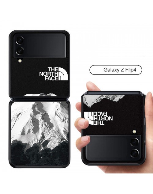 the north face ギャラクシーZflip4 5Gスマホケース 雪山 折畳み式 samsungZflip3カバーザ ノース フェイスブランド 値段 激安 Galaxy Zflip3/2携帯ケースthe north face メンズ 個性