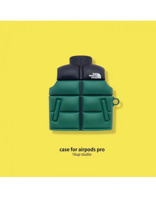 THE NORTH FACE ザ・ノース・フェイス ブランド Airpods Pro2ケース 保護 第3世代 airpods pro2ケース ハイブランド 落下防止ブランド Airpods Pro2/3メンズ レディースairpods pro2/3ケース　ストラップ付き