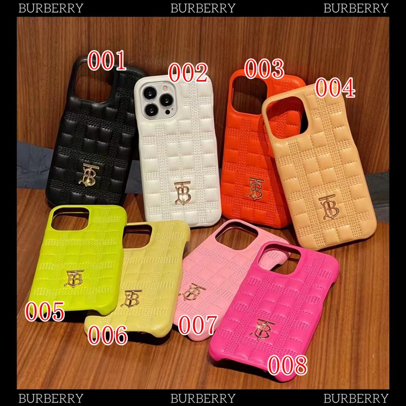 バーバリーiphone14/14Pro max/14Pro/13ハードケース レザー
