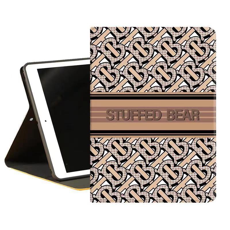 Burberry/バーバリー ハイブランド ipad 10/pro 2022/air5/mini 6/9ケース かわいい モノグラム 手帳型 スタンド付き