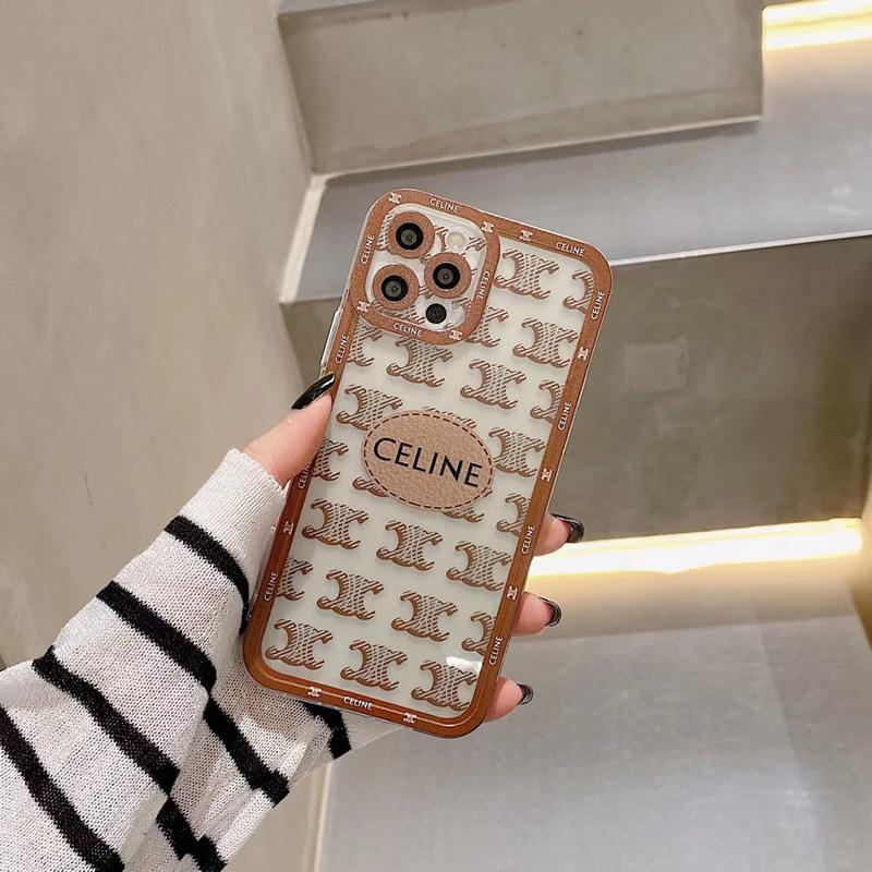 Celine セリーヌ ブランド アイフォン13/13pro max/13miniカバー ins風 クリア ジャケット モノグラム 保護 男女通用