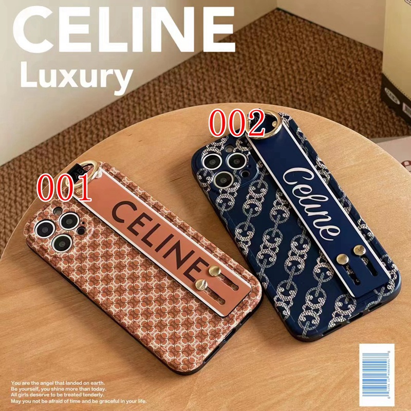 ハイブランドceline アイフォン14プロ マックス 14プロ 14ケース ベルト付き