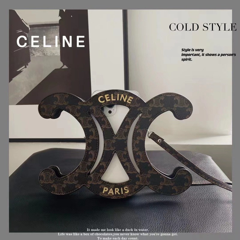 ハイブランドceline galaxyS22/S22+/S22ultraバッグ 全機種対応 贅沢