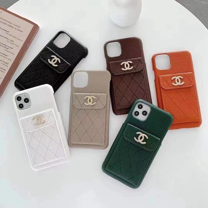 CHANEL シャネル ブランド iphone 13 mini/13 pro/13 pro maxケース カード入れ レザー