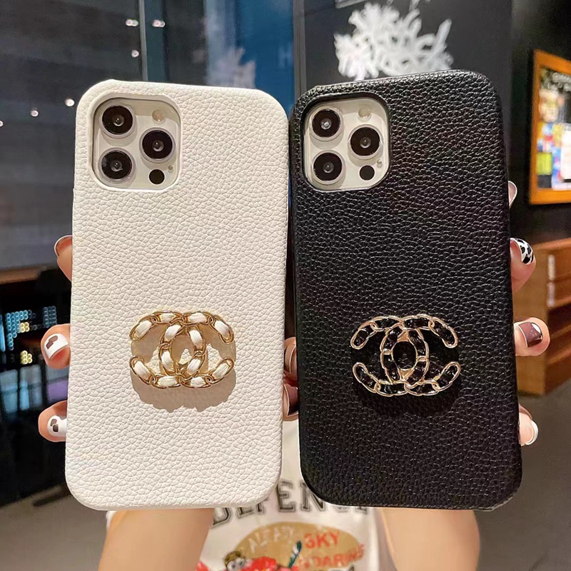 CHANEL シャネル ブランド iphone 13 mini/13 pro maxケース シンプル レザー製