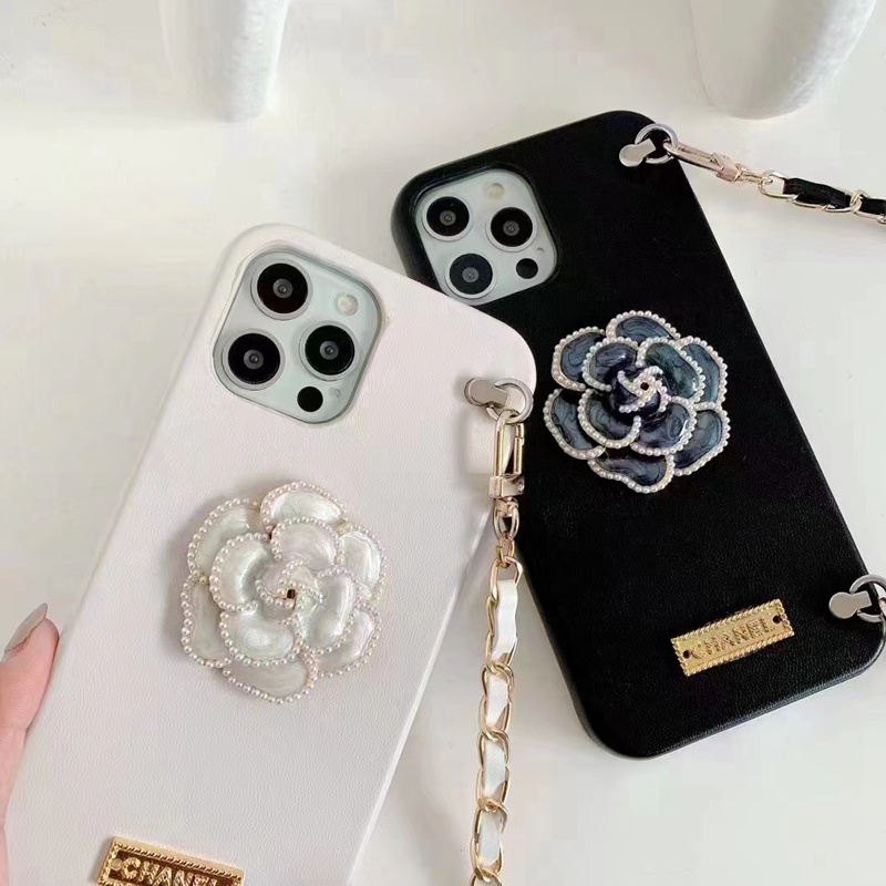 シャネルchanel ブランド 花チェーン贅沢アイフォン13/13 pro maxカバー 芸能人 かわいい