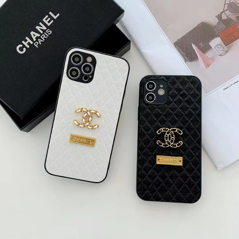 CHANEL ブランド iphone 15/14/13 pro/13 miniケース かわいい シャネル モノグラム 縫い レザー