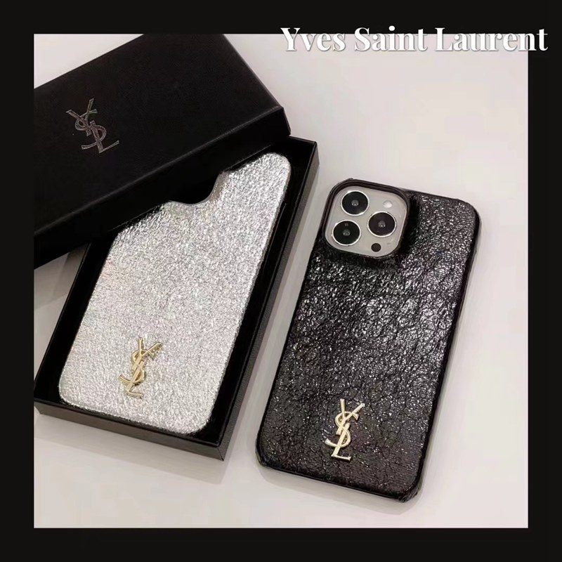 プラダ サンローランiphone14pro max/14plusケース革pradaジャケットyslキラキラ モノグラム ハイブランド アイフォン14プロ マックス男女