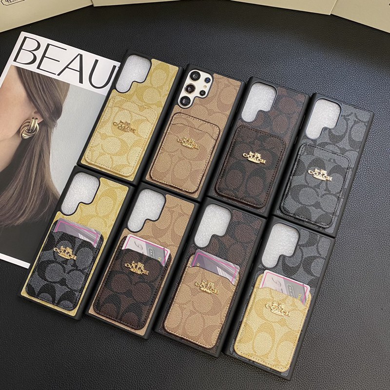 Coach コーチgalaxy s24plusケース ビジネス ins風 ギャラクシーS24プラス アイフォン15プロ