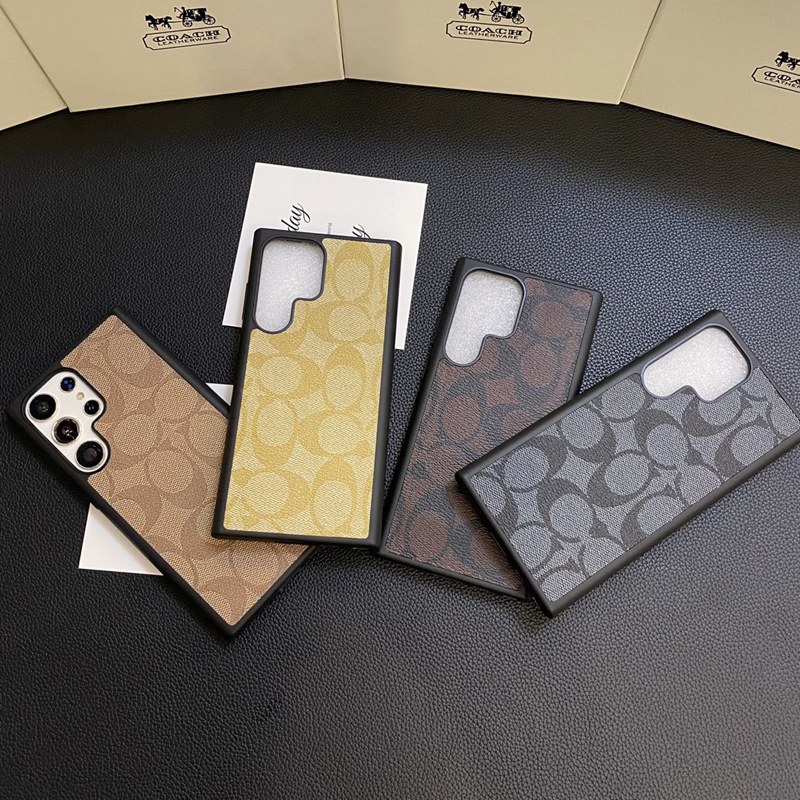 Coach コーチins風 ギャラクシーS24プラス 可愛いiphone 15 pro max 16ケース個性