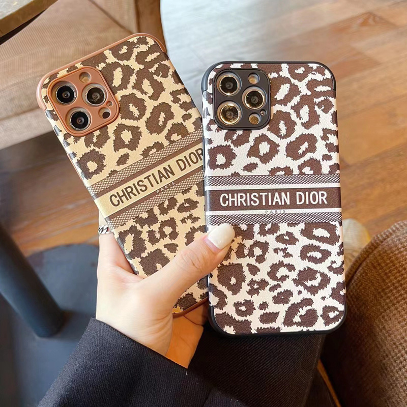 ディオール ブランド iphone 13 pro/13 pro max/13 miniケース かわいい DIOR レオパード柄 モノグラム シンプル 全面保護