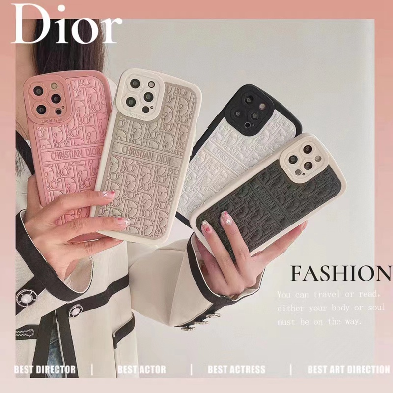 iphone14Pro max/14Pro/14カバー Dior エンボス加工