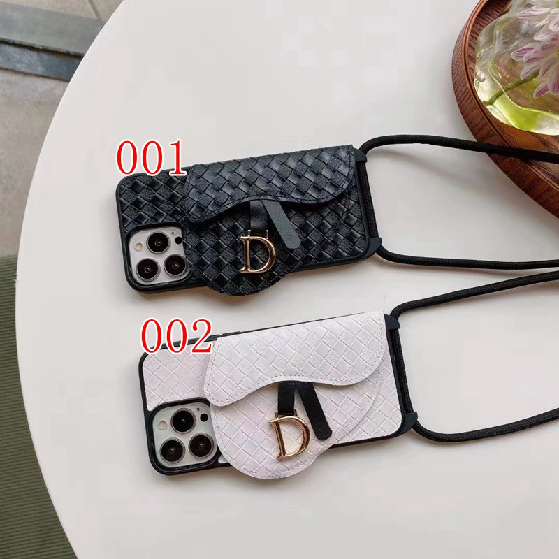 Dior iphone14Pro max/14Pro/14plus/14case サドル 編み紋