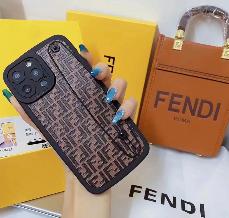 Fendiアイフォン13プロ マックス/13プロ/13スマホケース ベルト付き
