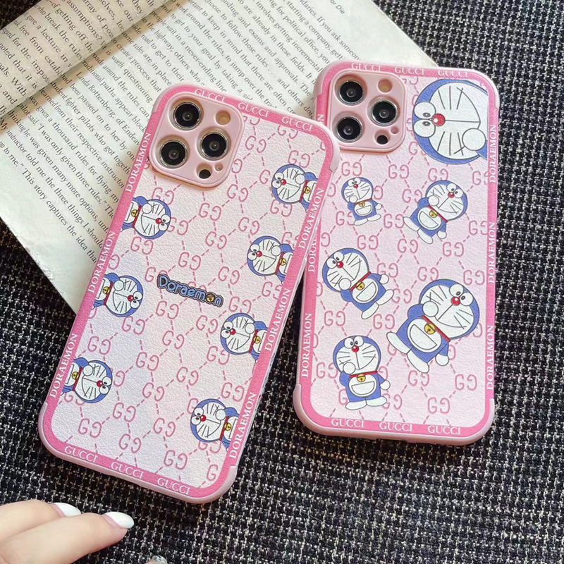 Gucci ブランド DORAEMON コラボ iphone13 pro/13 pro max/13 miniケース 可愛い