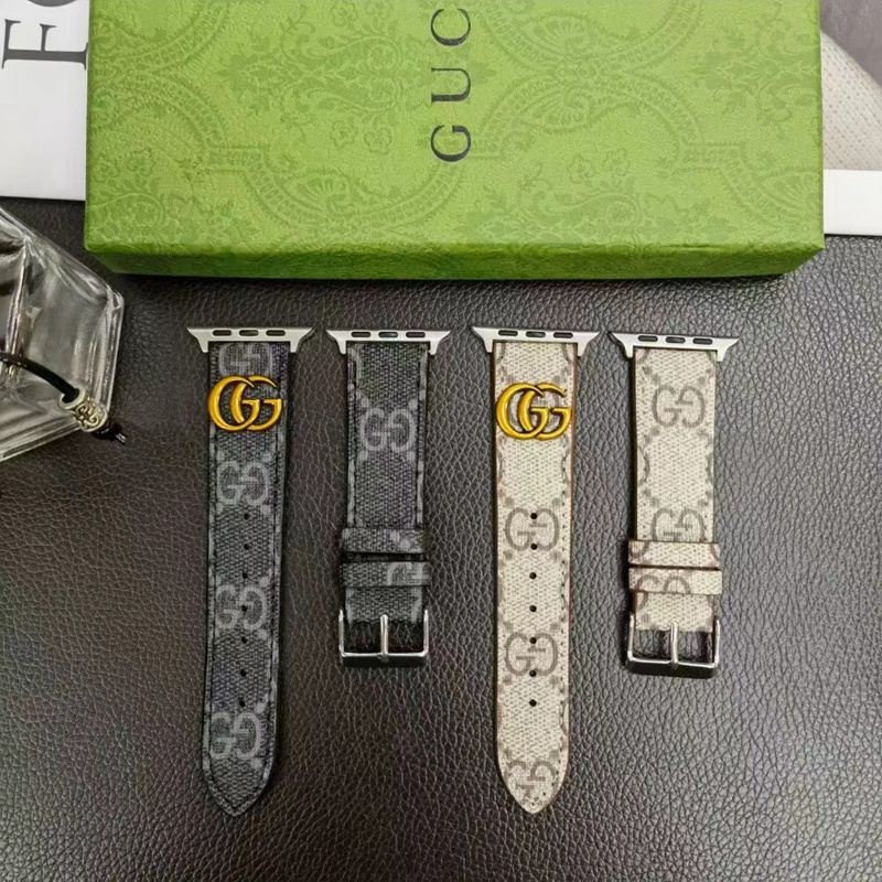 GUCCI ハイブランド グッチ アップルウォッチ 8/SE2/Ultra/7バンド モノグラム 立体 レザー 芸能人愛用